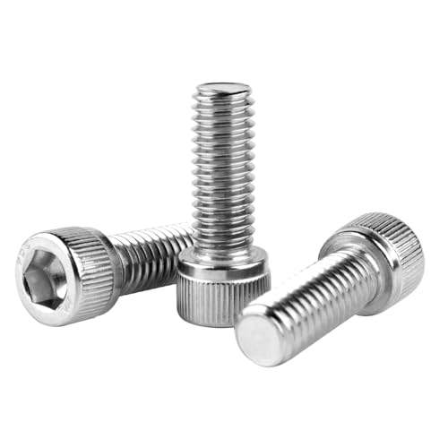 5/16-18 x 3/4" Socket Head Cap Screws Allen Hex Bolts, 304 Stainless Steel 18-8, UNC Fully Machine Thread, 10Pcs Silver - color: Silver, size: 5/16-18 x 3/4" (10PCS)