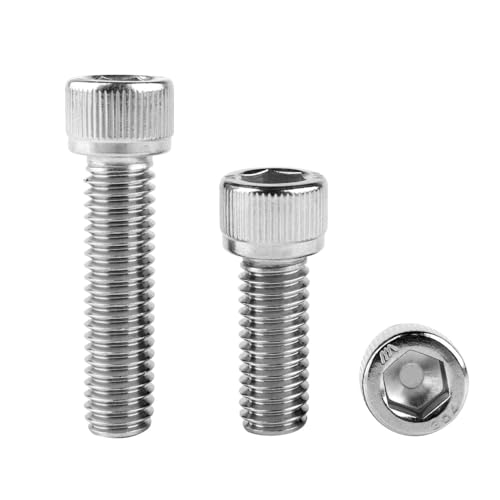 1/4-20 x 1-1/2" Socket Head Cap Screws Allen Hex Bolts, 304 Stainless Steel 18-8, UNC Fully Machine Thread, 25Pcs Silver - color: Silver, size: 1/4-20 x 1-1/2" (25PCS)