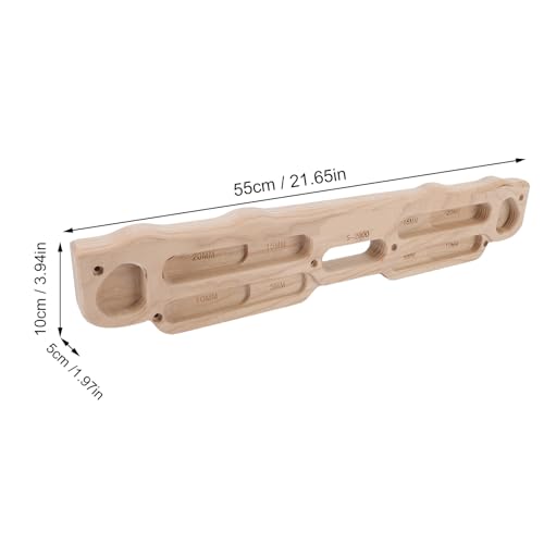 Dpofirs Bouldering Training Board for Finger Strength | Solid Wood Climbing Hangboard with Mounting Kit, Home Gym Pull Up Bar Friendly