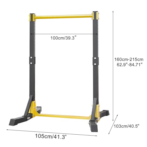 Pull Up Bar Stand,Freestanding Pull-up Bar,Free Standing Pull Up Bar for Home Gym, Pull Up Stand Station 400LBS with 11 Gears Adjustment