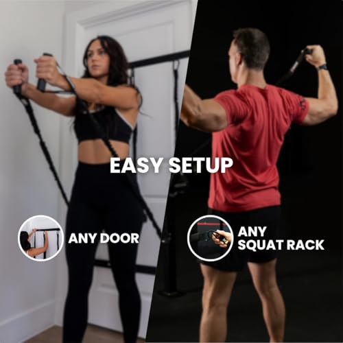 Iron Neck Shoulder Resistance Band System – 3 Level Rehab & Performance Kit with Door Belts & Anchors – 5lb, 10lb, 25lb Bands – Shoulder Pain Relief, PT, Strength Training – Home & Gym Use