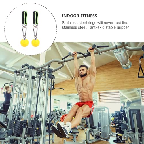 Mikinona Wrist Exercise Grip Ball with Hanging Rings, Hand Grip Training Ball for Climbing and Finger Strength, Strength Exerciser for Pull-up and Rock Climbing Training Random Color