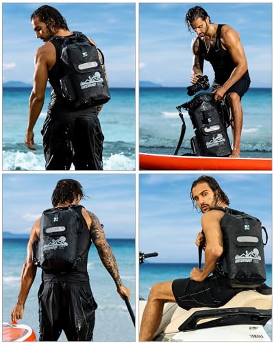 Dry Bag Backpack - color: Black, size: 30L