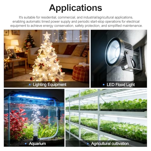 Baomain Time Switch Relay with 4 x Terminal Cable & Waterproof Cover,Digital LCD Programmable Timer,24V DC/AC Input,200-250V 16A Output,28 Programs Daily/Weekly Schedule,CN101A - size: Timer with Terminal Cable & Cover