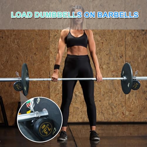 J Bryant Loading Dumbbells Strap for Dip Belt Squat Pull-up,Load Dumbbells Kettlebells on Barbells Weightlifting Accessory - size: 2 pieces L