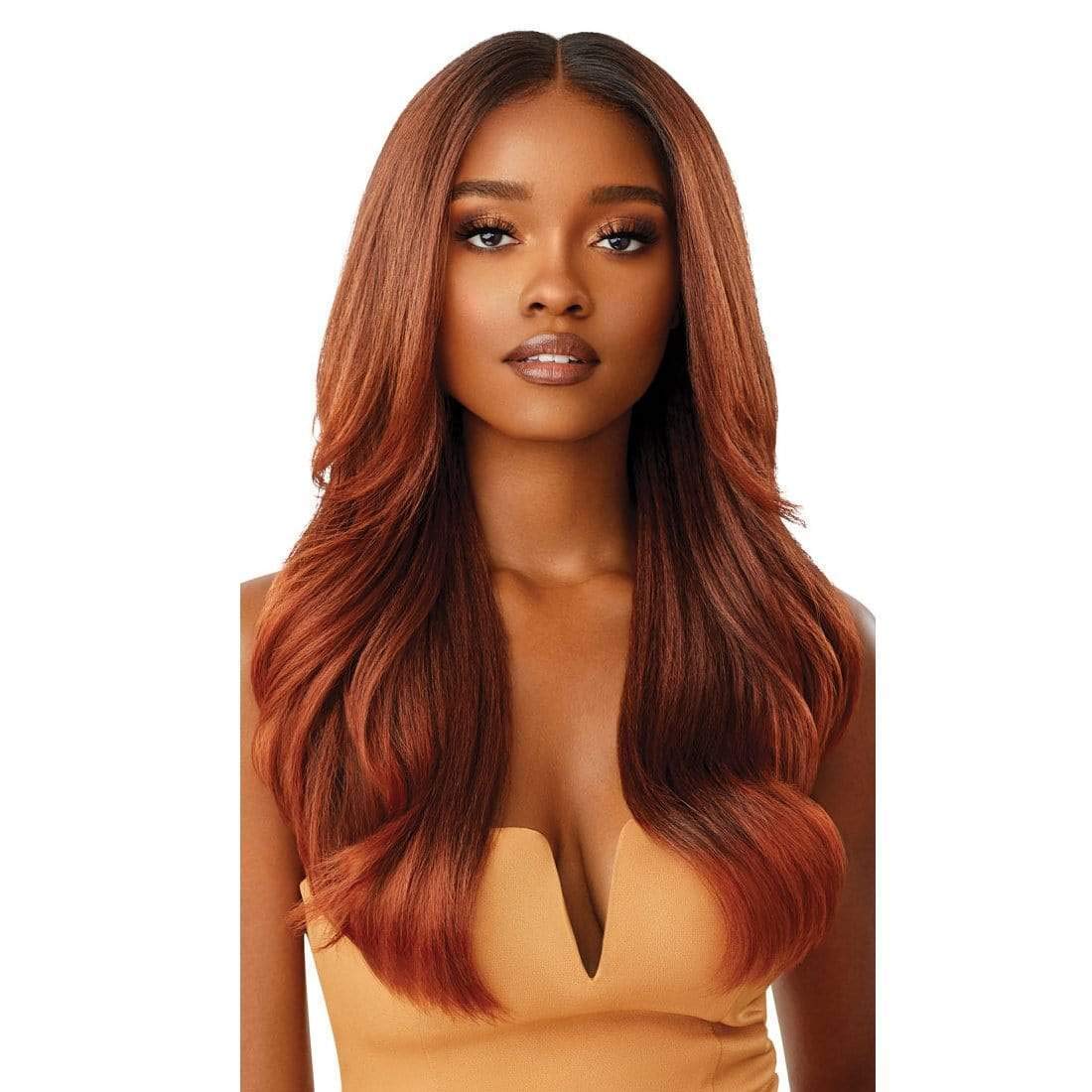 Outre Synthetic Melting Hairline Lace Front Wig- Kamiyah (Drff/Cinnamon Mocha)