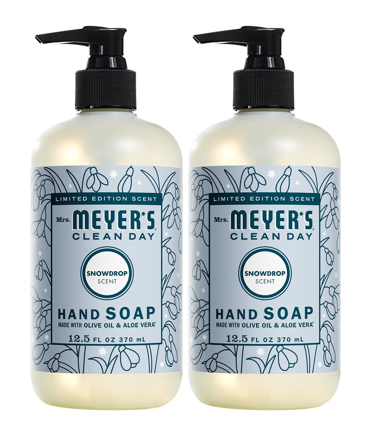 Mrs. Meyer 'S Clean Day Liquid Hand Soap, Snow Drop (12.5 Fl Oz (Pack Of 2))