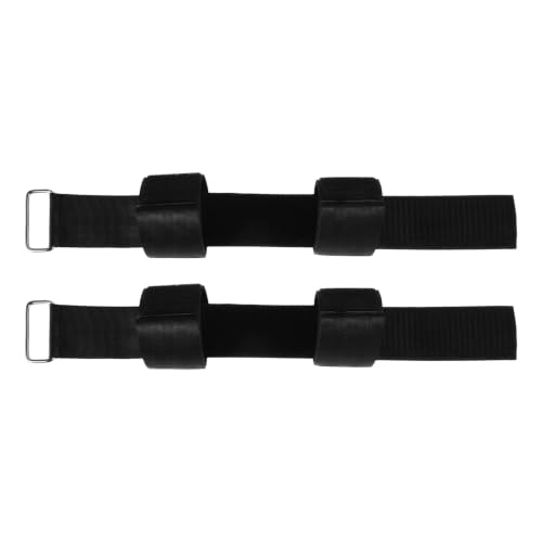 1 Pair Dumbbell Barbell Loading Straps Heavy Duty Adjustable Nylon Strength Training Wrist and Ankle Straps for Pullups and Squats with Ankle Protection
