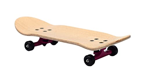 Teak Tuning 32mm Pro Fingerboard Heat Transfer Graphic Complete - Fully Assembled with Pro Level Parts - Pro Shaped Wood Deck (34x97mm), UltraSpin Wheels, Prodigy Trucks - Donut Teak Logo - color: Donut Teak Logo