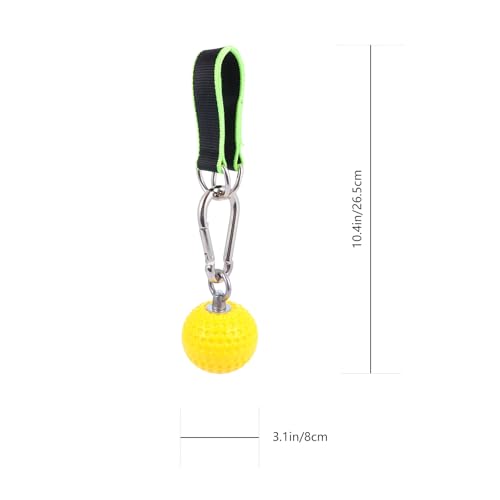 STOBAZA Climbing Grip Ball Hand Grip Strength Exerciser with Hanging Rings for Pull-up Training Finger and Wrist Strength Workout Fitness Equipment for Rock Climbing Random Color