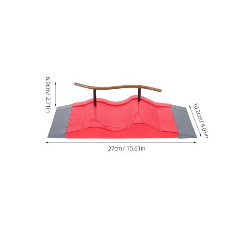 Fingerboard Obstacles Mini Skateboards Smooth Surface Plastic Skate Park Accessories with Fingerboard Wheels and Complete Tool Kit(C1) - color: C1