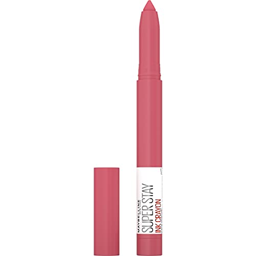 Maybelline Super Stay Ink Crayon Matte Longwear Lipstick Makeup, 145 Break The Ceiling, 0.04 Oz