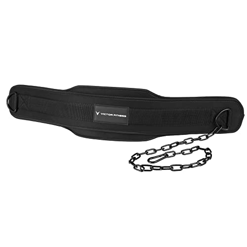 Neoprene Double Layer Universal Dip Belt | Made with 15mm Thick Universal Dip Belt with Heavy-Duty Steel Chain for Men and Women
