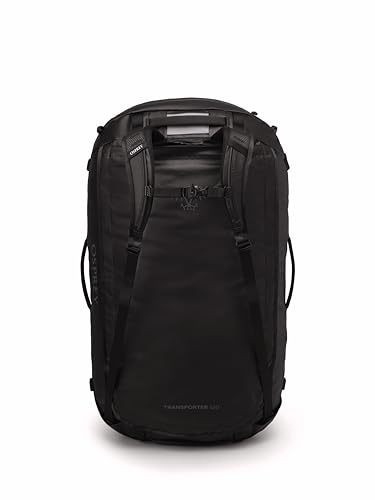 Osprey Transporter Lightweight Travel Duffel Bag - Extra Large Water Resistant Durable Gear Bag for Men and Women - color: Raven Black, style: 120l