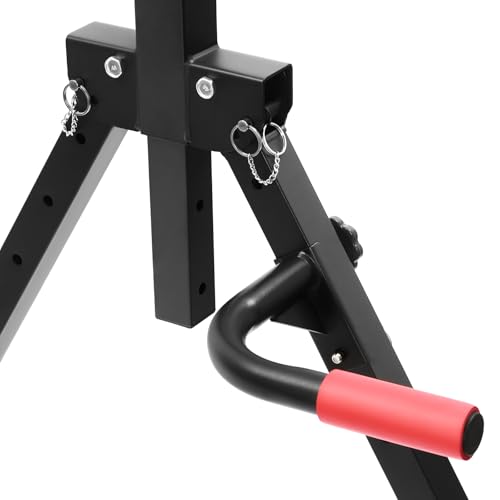 Foldable Pull Up Station, Pull Up Bar for Home, Height Adjustable, Multifunction Fitness Tower Station Strength Training Equipment for Home Outdoor