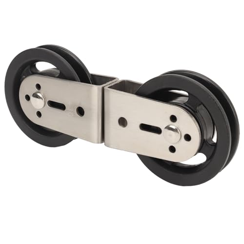 Cable Pulley System, Two Way Pulley Block, Stainless Steel Silent Bearing, Suitable for pulldown attachments on Home Fitness Equipment. - size: Plastic