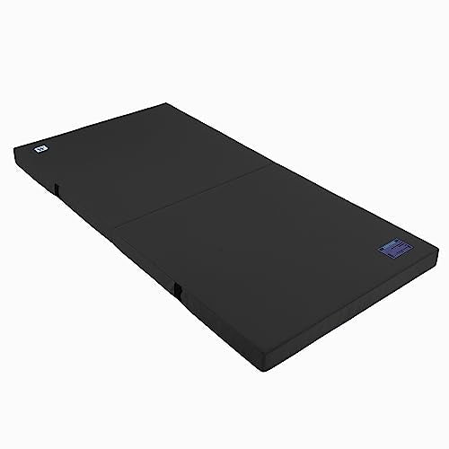 We Sell Mats Bifolding Gymnastics Crash Landing Mat Pad, Safety for Tumbling, Back Handspring Training and Cheerleading - color: Black, size: 4 ft x 8 ft x 4 Inch