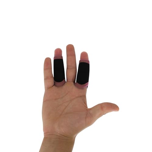 LIONTEK Single Finger Sleeve Pair - Sports Compression Finger Sleeve for BJJ, MMA, Basketball, Weight Lifting, and More - size: Large