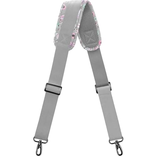 Bag Shoulder Strap, Padded Adjustable Shoulder Strap Replacement - color: Butterfly, size: 57"