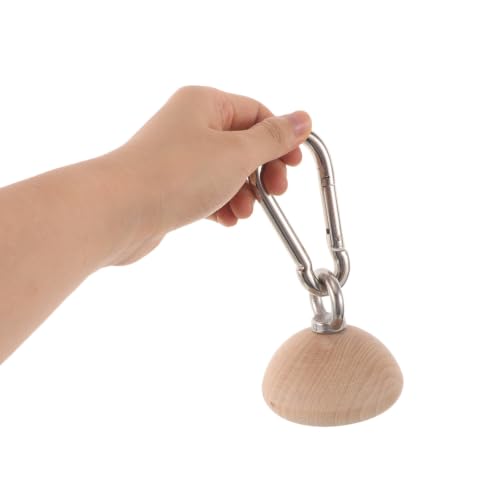 Wooden Grip Strength Trainer Half Sphere for Finger Exercise with Slip Resistant Surface Ergonomic Design Muscle Training Gear for Home and Outdoors