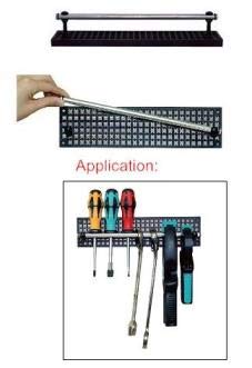 Hanging Rod – Accessory for Organizer Genie Pegboards to Hang Frequently Used Tools for Easy Access - style: Hanging Rod (fasten on pegboard and hang frequently used tools)