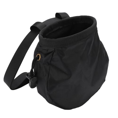 Chalk Bag Climbing Powder Bag Rock Climbing Chalk Storage Water Proof Oxford Cloth Fleece Lining Adjustable Drawstring Large Capacity for Gym Weightlifting