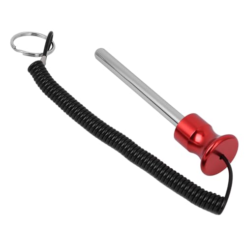 Weight Stack Pin, Gym Pin Loading Pin Aluminium Alloy Head with Pull Rope for Strength Training - color: Red