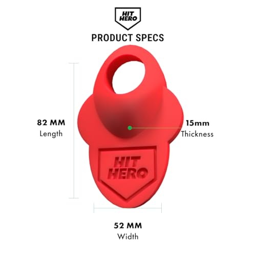 Baseball Thumb Guard, Batters Batting Grip, Finger Guard, Accessory, Batting Protection, Reduce Bat Sting, Hitter, Tool, Bat, Hitting Accessory - color: Red