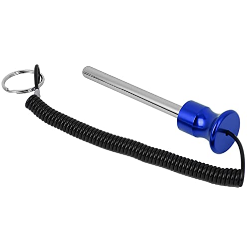 Weight Stack Pin, Gym Pin Loading Pin Aluminium Alloy Head with Pull Rope for Strength Training - color: Blue