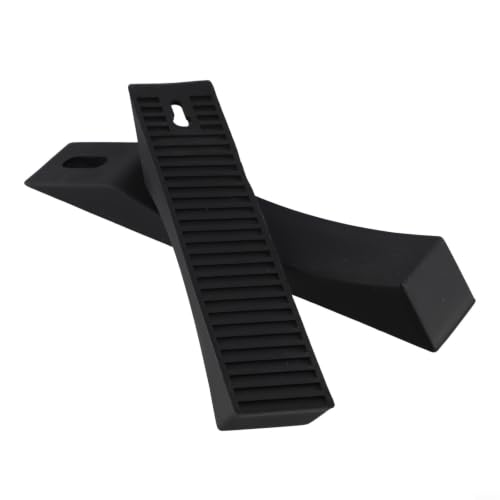 Silicone Deadlift Wedge for Weight Lifting Barbell, Non-Slip Blocks for Powerlifting and Strength Training(Black) - size: Black