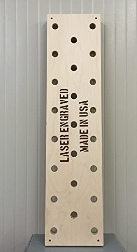 12"x48" Climbing Pegboard, Custom Engraving Options Climbing peg Board, MMA Training, Ninja Warrior, Strength Training