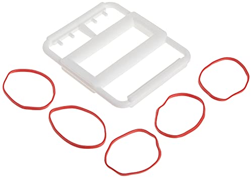CanDo 10-1860 Latex Free Rubber Band Hand Exerciser with 5 Red Bands - size: Exerciser w/ 5 Bands, style: Latex-Free