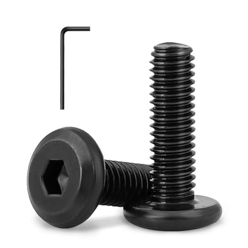 3/16-24 x 2" (30 Pack) Flat Head Hex Socket Cap Screws Bolts, Black Oxide 304 Stainless Steel 18-8, Hex Drive, Bright Finish, Fully Machine Thread - size: 3/16-24 x 2"