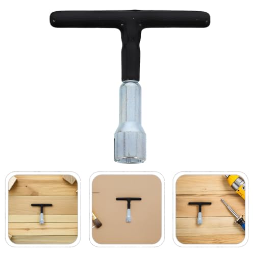 Abaodam 4pcs Wing Nut Driver Tool for Manual Hook Bolt Installation with T-handle, Portable Eye Screw Wing Nut Driver Set for Home and Workshop Use