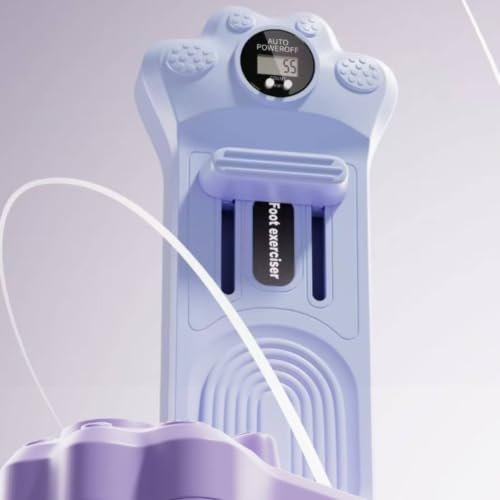 Foot Exercise Toe Training Device Arch Supporter with Digital Repetition Count Display Polypropylene Build Suitable for Daily Routine Gym Exercise - color: Lavender Purple