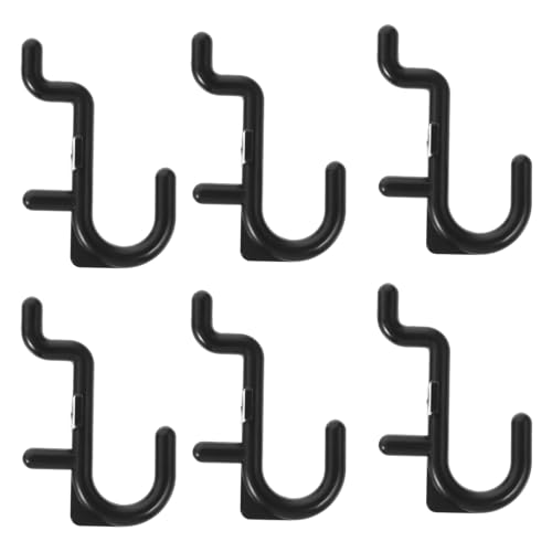 FOMIYES 20Pcs Plastic Pegboard Hooks for Garage Storage Universal Shop Peg Hooks Utility Tool Hangers for Wall Hanging Board and Workshop Organization