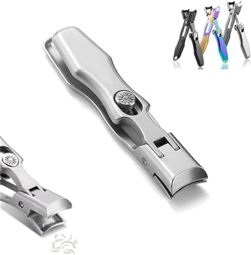 Nail Clippers, Stainless Steel Nail Clippers, Portable for Thick Nails - color: B