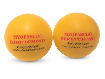 Four Inch Inflatable Balls for Myofascial Release, self Treatment and Stretching. (2 Count)