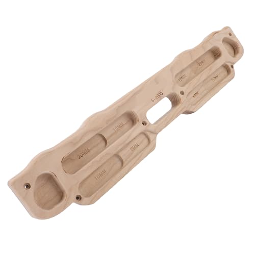 Pomya Finger Strength Training Board for Climbing | Solid Wood Hangboard with Mounting Kit, Bouldering Board for Home Gym Pull Up Bar