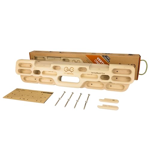 YY Vertical VerticalBase + VerticalBoard One – Universal No-Drill Hangboard Training Bundle for Climbing at Home | Adjustable, Stable & Tool-Free Setup