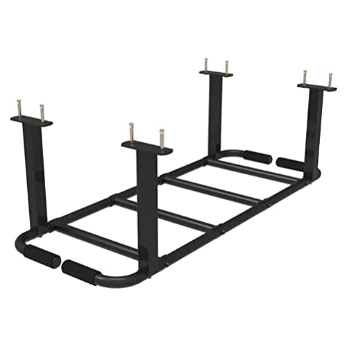 Heavy Wall Mounted Pull-up bar Climbing Frame, Home Gym Ceiling Exercise Training, Horizontal Parallel Bars, Safe and Stable (Color : Black) - color: Black
