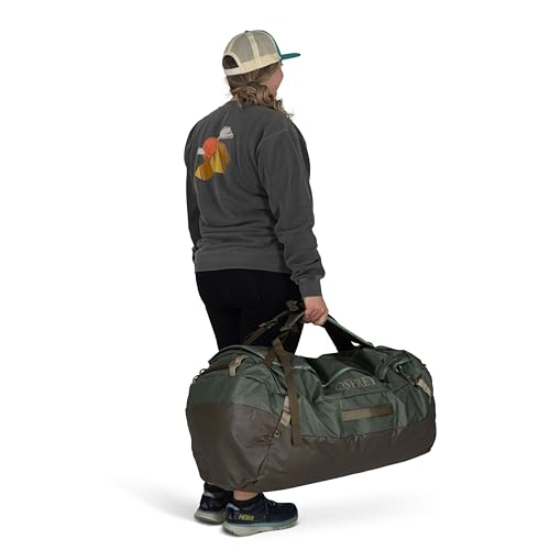 Osprey Transporter Lightweight Travel Duffel Bag - Extra Large Water Resistant Durable Gear Bag for Men and Women - color: Raven Black, style: 120l