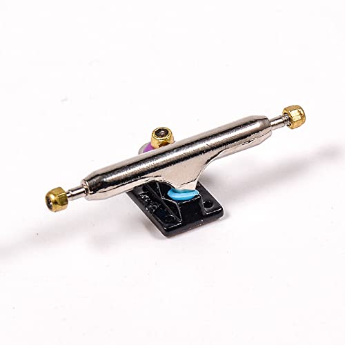 Fingerboard Trucks with Upgraded Urethane Bushings and Pivot Cup,34mm 32mm Width,Normal Kingpin (Black, 34mm) - color: Black, size: 34mm