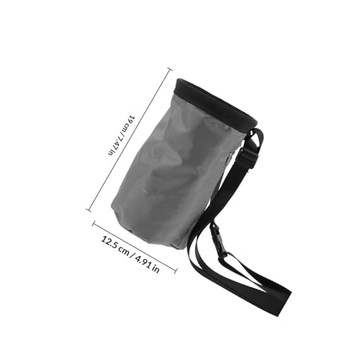 Anti-Slip Chalk Bag for Rock Climbing with Wear-Resistant Oxford Fabric and Fleece, Large Capacity Climbing Powder Storage Bag for Outdoor and Camping Use