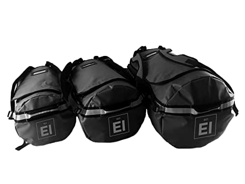 Element Equipment Trailhead Duffel Bag Shoulder Straps Waterproof Black/Grey Medium - color: Black/Grey, size: Medium 51 Liters