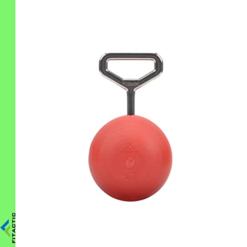 Rock Climbing Solid Training Cannonball Bomb Power Pull Up Ball Hold Grips for Straps for Finger, Forearm, Biceps, Back Muscles - color: Red (3")
