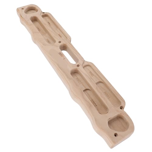 Dpofirs Bouldering Training Board for Finger Strength | Solid Wood Climbing Hangboard with Mounting Kit, Home Gym Pull Up Bar Friendly