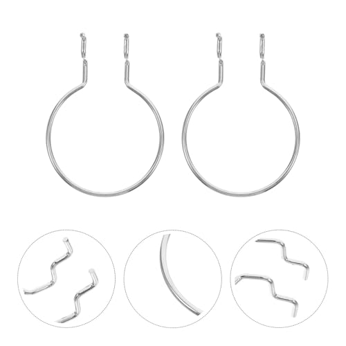 SEWACC 10pcs Silver Iron Pegboard Hooks for Hanging Board Organizer, Heavy-Duty Tool Hangers for Garage and Craft Room Storage