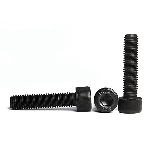 M6 x 20mm Socket Head Cap Screws Bolts 12.9 Grade Alloy Steel Metric Machine Hex Socket Screw, Fully Threaded, Black Oxide Finish, 50PCS - size: M6×20mm
