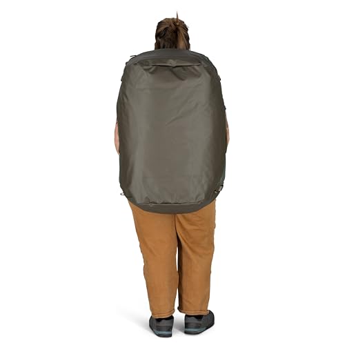 Osprey Transporter Lightweight Travel Duffel Bag - Extra Large Water Resistant Durable Gear Bag for Men and Women - color: Pine Leaf/Earl Grey, style: 95l
